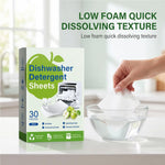 Eco Dishwasher Sheets – Phosphate-Free & Chlorine-Free Scented Dishwashing Strips | 30 Sheets