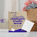 Fragrance-Free Laundry Detergent Sheets – Eco-Friendly, Plastic-Free Laundry Strips for Sensitive Skin | 32 Loads