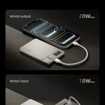 3-in-1 Magnetic Wireless Power Bank 10000mAh – 15W Fast Charging Portable Charger with TFT Display for iPhone, Apple Watch & AirPods