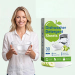 Eco Dishwasher Sheets – Phosphate-Free & Chlorine-Free Scented Dishwashing Strips | 30 Sheets