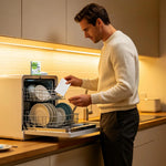 Eco Dishwasher Sheets with phosphate-free and chlorine-free formula features