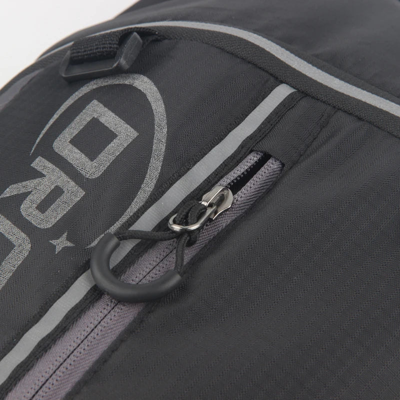 Close-up of the DRCKHROS Hydration Backpack featuring its high-capacity design, waterproof material, and adjustable straps, perfect for cycling, hiking, and outdoor adventures.