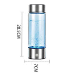 420ml BALASHOV Hydrogen Water Bottle – Portable Hydrogen-Rich Water Generator Bottle with Antioxidant Benefits, High-Quality Borosilicate Glass, Titanium Filter, 3-Minute Hydrogen Production, Promotes Cellular Health, Better Hydration, Anti-Aging, Supports Nutrient Absorption and Skin Health