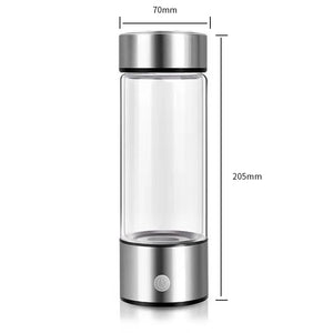 420ml BALASHOV Hydrogen Water Bottle – Portable Hydrogen-Rich Water Generator Bottle with Antioxidant Benefits, High-Quality Borosilicate Glass, Titanium Filter, 3-Minute Hydrogen Production, Promotes Cellular Health, Better Hydration, Anti-Aging, Supports Nutrient Absorption and Skin Health