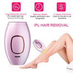 Close-up of IPL Laser Hair Removal Device for safe and painless at-home hair removal on face, body, and bikini area. Featuring adjustable intensity levels and advanced UV protection for smooth, hair-free skin.