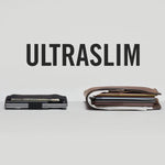 Compact titanium card holder wallet with secure hasp closure