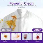 Plastic-free laundry detergent packaging with a compact design for reduced packaging waste.