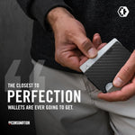 Premium titanium minimalist wallet for men with RFID-blocking card protection