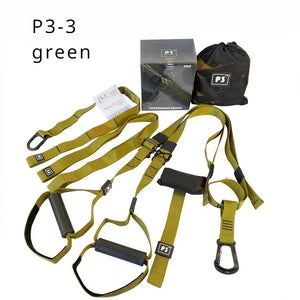 Suspension trainer system for bodyweight resistance training, featuring adjustable straps, soft foam handles, and durable zinc alloy carabiner. Perfect for strength training, core workouts, yoga, and full-body fitness. Portable and versatile suspension training set for home, gym, or travel with 300+ exercise options to build muscle, burn fat, and enhance stability.