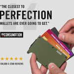 Modern Ridge Wallet for Men with minimalist design and durable titanium construction