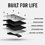 Slim RFID wallet for men designed for front pocket everyday carry