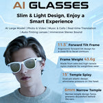 Wearable AI Smart Glasses featuring hands-free HD photo and video capture