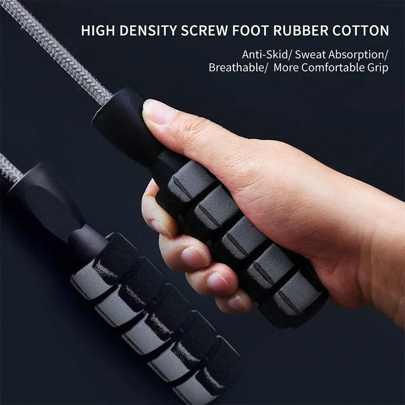 🔥 Premium Weighted Jump Rope – Adjustable Bearing Jump Rope for Speed ...