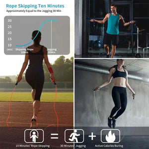 Premium adjustable weighted jump rope for speed, strength, and cardio training – ideal fitness equipment for MMA, HIIT workouts, and full-body conditioning.