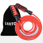 Premium adjustable weighted jump rope for speed, strength, and cardio training – ideal fitness equipment for MMA, HIIT workouts, and full-body conditioning.