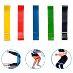 Set of workout resistance bands in multiple levels—light, medium, medium-heavy, and heavy—made from durable natural latex. Perfect for strength training, mobility exercises, yoga, Pilates, CrossFit, and physical therapy. Compact, lightweight, and travel-friendly exercise bands for men and women of all fitness levels. Ideal for full-body workouts targeting arms, legs, glutes, and core, with easy portability for home, gym, or travel.