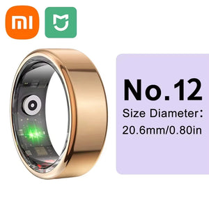 Xiaomi Smart Ring showcasing advanced health tracking features including heart rate, sleep, and blood oxygen monitoring. Lightweight, waterproof design ideal for fitness and daily wear. Perfect for active lifestyles and smarter living.