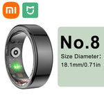 Xiaomi Smart Ring showcasing advanced health tracking features including heart rate, sleep, and blood oxygen monitoring. Lightweight, waterproof design ideal for fitness and daily wear. Perfect for active lifestyles and smarter living.