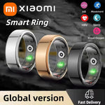 Xiaomi Smart Ring showcasing advanced health tracking features including heart rate, sleep, and blood oxygen monitoring. Lightweight, waterproof design ideal for fitness and daily wear. Perfect for active lifestyles and smarter living.