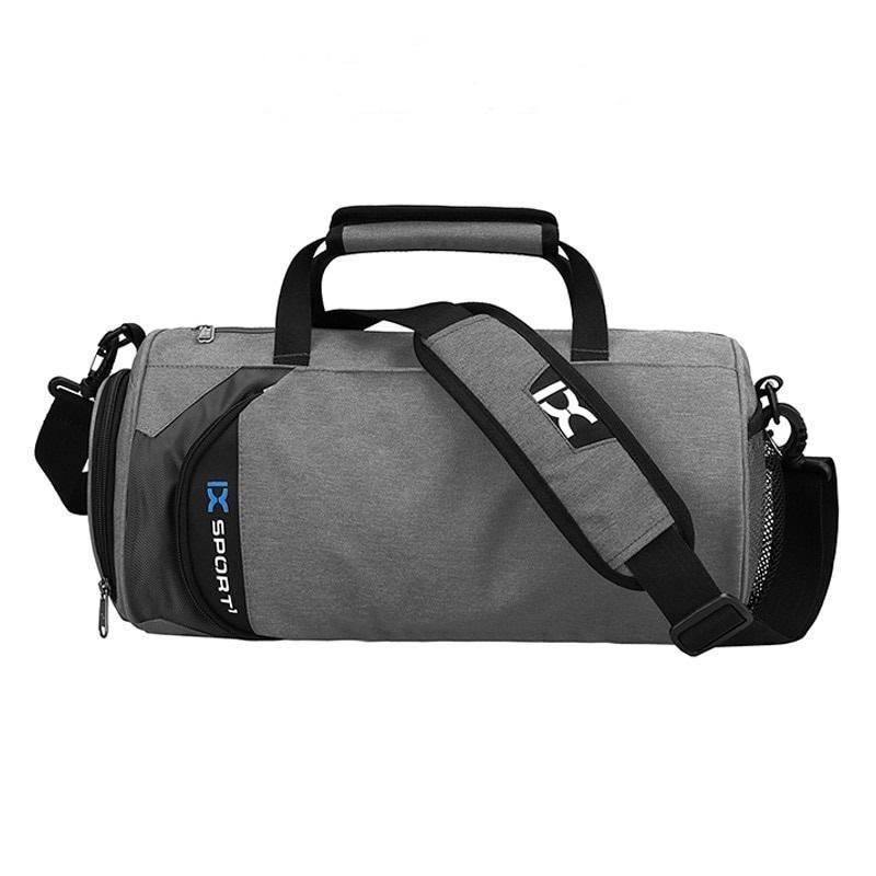 Multi Functional Gym Bag with shoe compartment, water-repellent material, and spacious storage for fitness gear, travel, and sports. Designed with adjustable straps, padded handles, and versatile carrying options including shoulder, crossbody, and handbag styles. Ideal for organizing gym essentials, workout clothes, and accessories, perfect for athletes, travelers, and daily use.