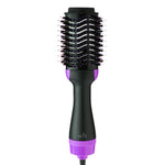 2-in-1 hair dryer and volumizer brush for fast drying, frizz-free blowouts, and voluminous curls. Features oval brush design with negative ion technology to reduce static and enhance shine. Lightweight, portable styling tool with multiple heat settings, perfect for all hair types, including fine, curly, and thick hair. Ideal for travel and everyday use, delivering smooth, soft, and salon-quality results.