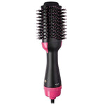 2-in-1 hair dryer and volumizer brush for fast drying, frizz-free blowouts, and voluminous curls. Features oval brush design with negative ion technology to reduce static and enhance shine. Lightweight, portable styling tool with multiple heat settings, perfect for all hair types, including fine, curly, and thick hair. Ideal for travel and everyday use, delivering smooth, soft, and salon-quality results.