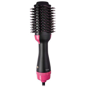 2-in-1 hair dryer and volumizer brush for fast drying, frizz-free blowouts, and voluminous curls. Features oval brush design with negative ion technology to reduce static and enhance shine. Lightweight, portable styling tool with multiple heat settings, perfect for all hair types, including fine, curly, and thick hair. Ideal for travel and everyday use, delivering smooth, soft, and salon-quality results.