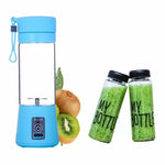 400ML portable electric juicer blender with six stainless steel blades, USB rechargeable battery, and travel cover for smoothies, protein shakes, and juices. Lightweight personal blender ideal for home, gym, office, hiking, and travel. Compact design with safety features to prevent blade operation without secure attachment, perfect for healthy drinks on the go.