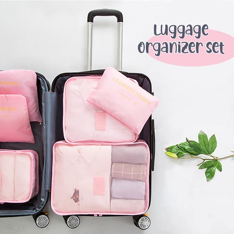luggage packing organizer set
