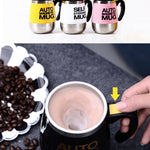 Magnetic self-stirring mug with stainless steel insulation, automatic stirring function, and magnetized design for coffee, tea, and protein drinks. Portable, eco-friendly mug ideal for home, office, travel, and commutes, ensuring perfectly mixed beverages without the need for stirrers.