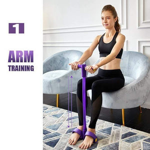 Resistance bands with foam handles and latex tubes for full-body workouts, strength training, and muscle toning. Ideal for yoga, Pilates, physical therapy, and rehabilitation exercises. Lightweight and portable fitness tool for travel and home workouts.