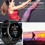 LIGE Smart Watch for Men and Women with HD touchscreen, fitness tracking, heart rate monitor, blood pressure and sleep monitoring, Bluetooth 5.0 connectivity, and long-lasting battery. Perfect for cardio, sports, and daily wellness tracking. Compatible with iOS and Android for real-time notifications.