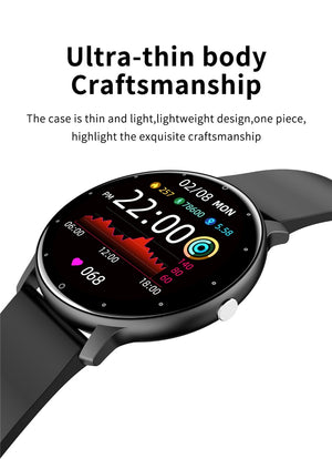 LIGE Smart Watch for Men and Women with HD touchscreen, fitness tracking, heart rate monitor, blood pressure and sleep monitoring, Bluetooth 5.0 connectivity, and long-lasting battery. Perfect for cardio, sports, and daily wellness tracking. Compatible with iOS and Android for real-time notifications.