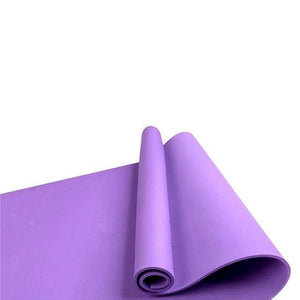 Eco-friendly non-slip yoga mat made from recyclable TPE material, featuring a 6 mm cushioned surface for joint support. Ideal for hot yoga, vinyasa, Pilates, meditation, and general workouts. Comes with a lightweight black carry bag for easy transport.