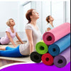 Eco-friendly non-slip yoga mat made from recyclable TPE material, featuring a 6 mm cushioned surface for joint support. Ideal for hot yoga, vinyasa, Pilates, meditation, and general workouts. Comes with a lightweight black carry bag for easy transport.